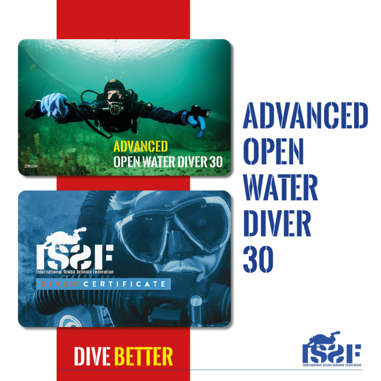 certyfikat po kursie ISSF Advanced Open Water Diver