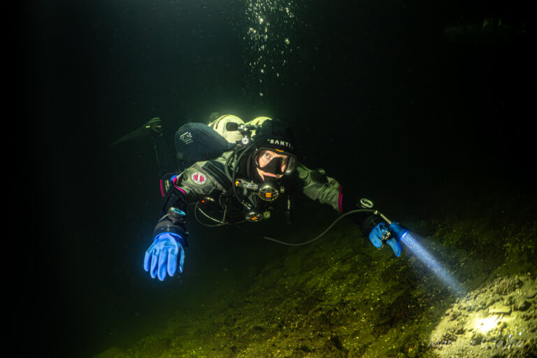 Nurkowanie w jeziorze Hańcza podczas Hańcza Expedition