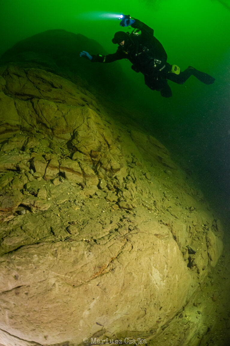 Hańcza Expedition - nurkowanie przy ściance i piękna widoczność